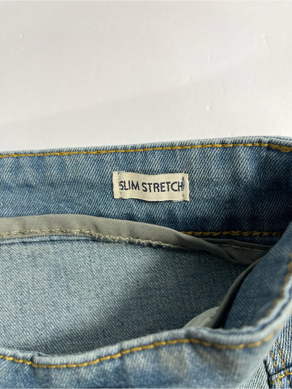 Slim Straight Light Blue Washed Men's Jeans - Picture 7 of 9